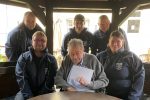 Feuerwehr Hornburg besucht langgedienten Kameraden Walter Schnoor