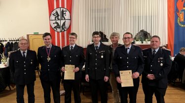 Karsten Friedrichs, Lukas Lippelt, Christoph Osterwald, OrtsBM Daniel Tautz, Alexander von Veltheim, Kai Otto und Stellv. OrtsBM Sven Lupp